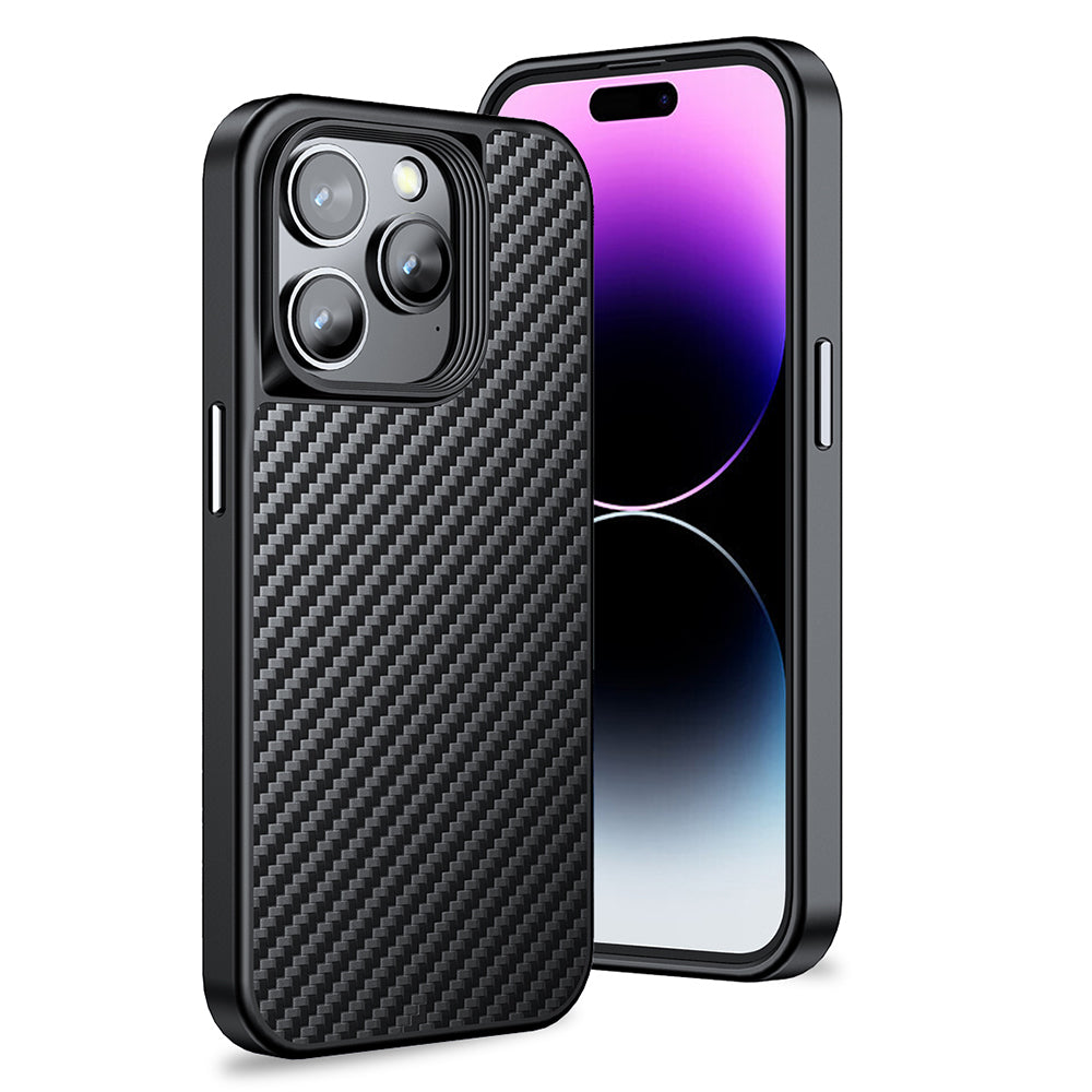 Magnetic Phone Case for iPhone 14 Pro Anti-Scratch Aramid Fiber TPU Carbon Fiber Texture Back Cover Magnetic Phone Case for iPhone 14 Pro Anti-Scratch Aramid Fiber TPU Carbon Fiber Texture Back Cover